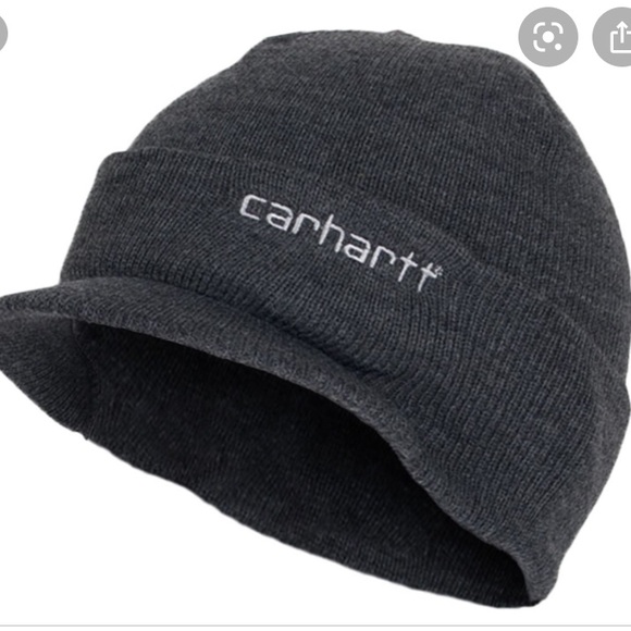 CARHARTT Gray Knit Hat With Visor